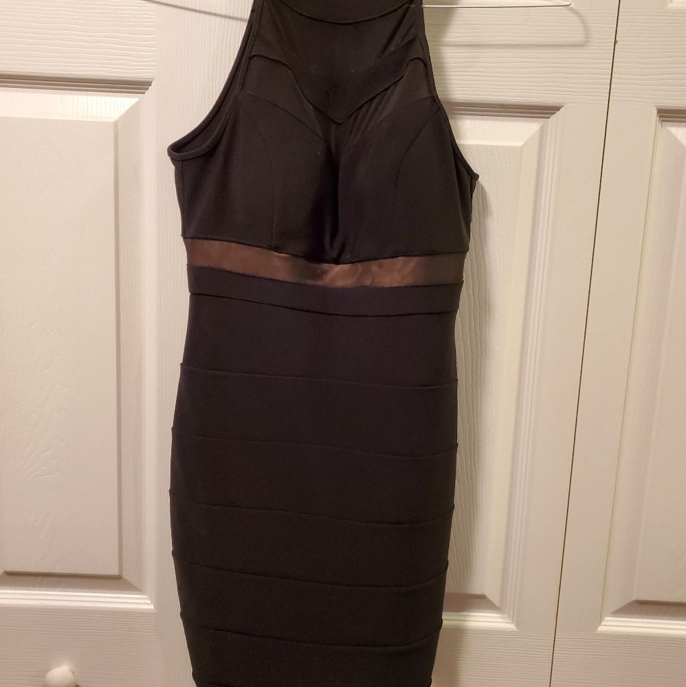 Honey and Rosie black bodycon dress medium